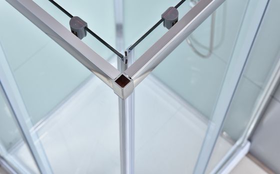 Clôtures carrées de douche de cadre en aluminium