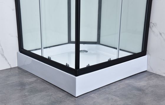 cadre en aluminium de compartiment en verre de salle de bains de 900x900x1900mm
