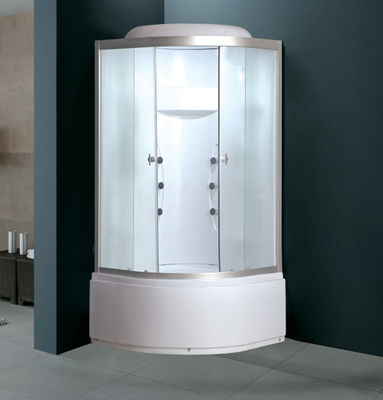 Salle de bains en verre adaptée aux besoins du client d'ajustement de cabine de douche de vapeur de tourbillon de porte