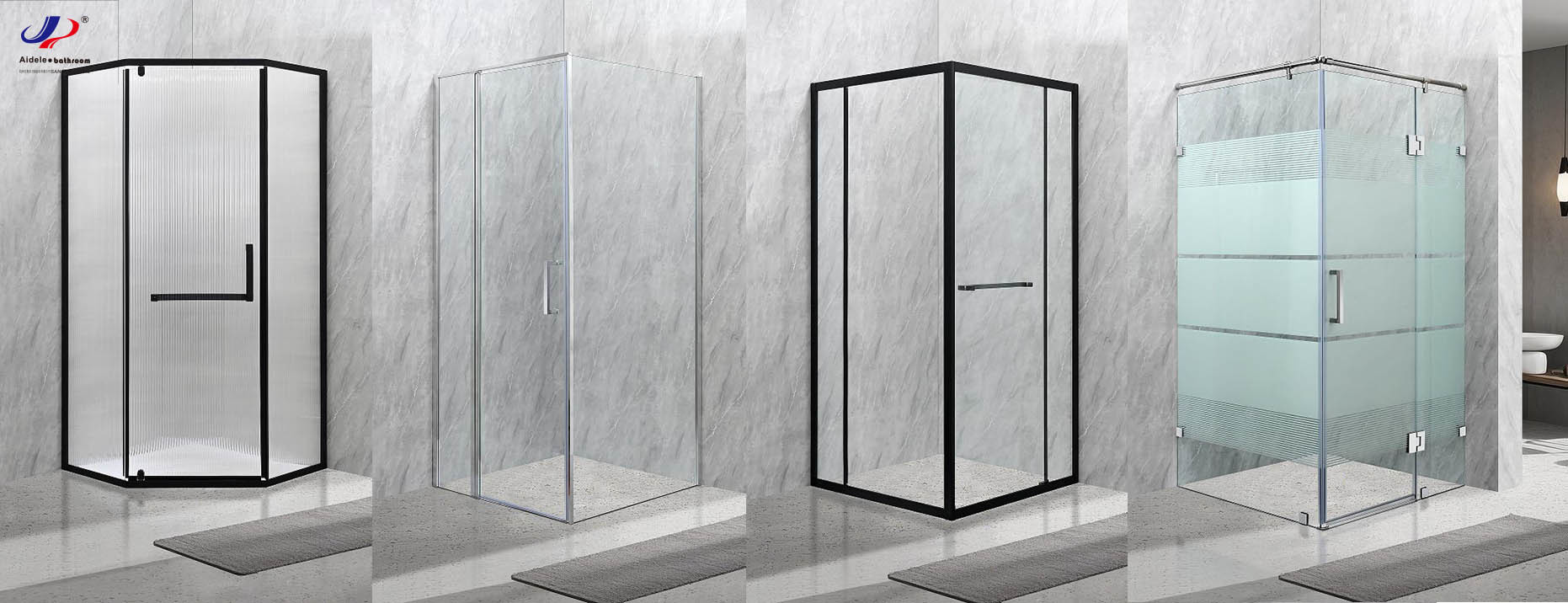 qualité Clôtures en verre de douche usine