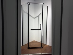 Couche de verre trempé Quadrant salle de douche Noir ISO9001