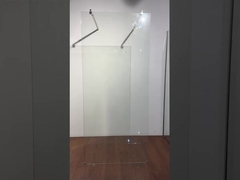 Écran de bain pivoté de 8 mm 600x2000 mm, verre de sécurité trempé