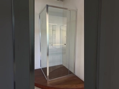 900x900 Salle de douche 6/8mm en verre trempé et cadre en aluminium avec chrome pour le style