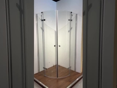 Unités de douche à angle rond en verre courbé 800x800x1900 mm