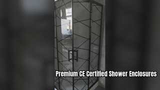 Présentez le profil de cabine de douche en verre trempé de haute qualité avec certification CE pour vous