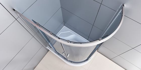 Petites salles de bains de cadre de compartiments d'un seul bloc en aluminium de douche 4mm 1200×800×1960mm