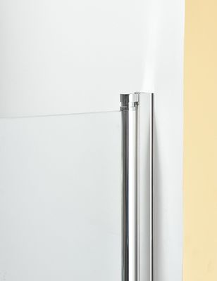 55&quot; » cadre en aluminium argenté en verre clair de l'écran de douche du pivot X47 6mm