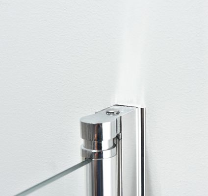 55&quot; » cadre en aluminium argenté en verre clair de l'écran de douche du pivot X47 6mm