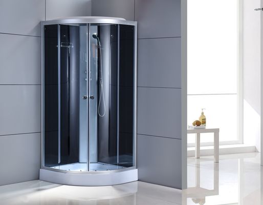 Glissement incurvé de compartiment de douche de salle de bains du coin 4mm ouvert