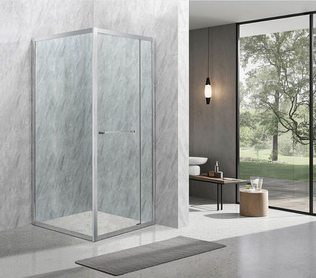 900x900 Salle de douche 6/8mm en verre trempé et cadre en aluminium avec chrome pour le style